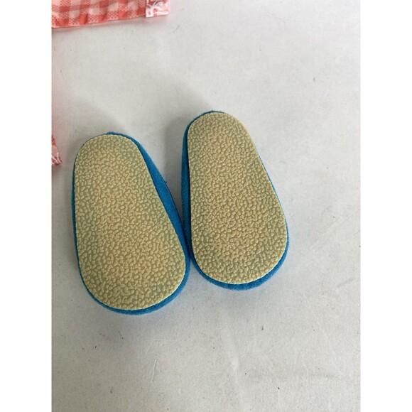 American Girl Doll Clothes Tenney Grant’s Gingham Pajamas PJs Shoes Outfit Book - Picture 6 of 9